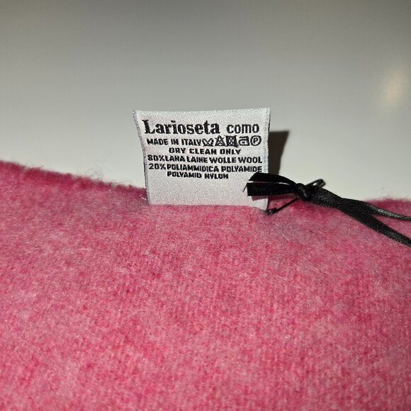 Moschino Teddy Bear-Embroidered Wool Scarf - Fuchsia - Picture 6 of 7